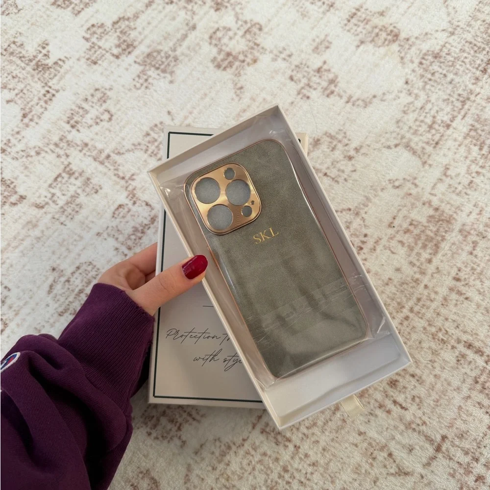 Gold and Gray Phone Case